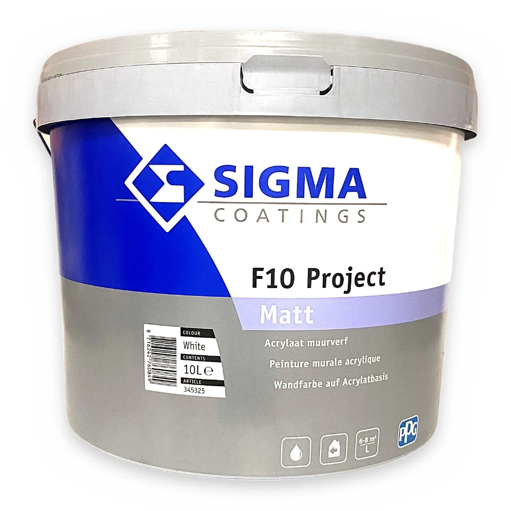 Sigma F10 Project Matt Blanc – Peinture murale mate 10 L