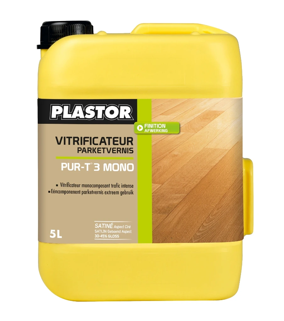 Plastor Vitrificateur PUR-T3 Mono Satin – 5 L