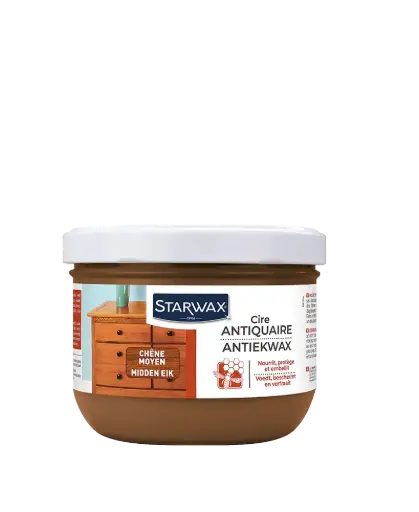 [40009] Starwax Cire antiquaire pate chêne moyen 375ml 