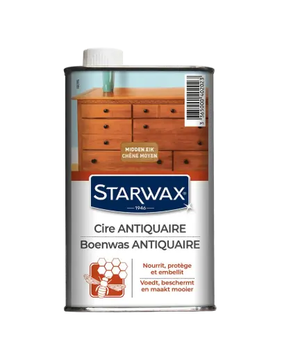 [40202] Starwax Cire antiquaire liquide chêne moyen 500ml