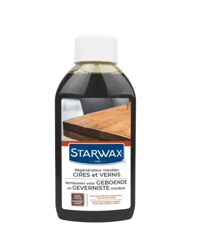 [40231] Starwax Régénérateur meubles bois foncé 200 ml